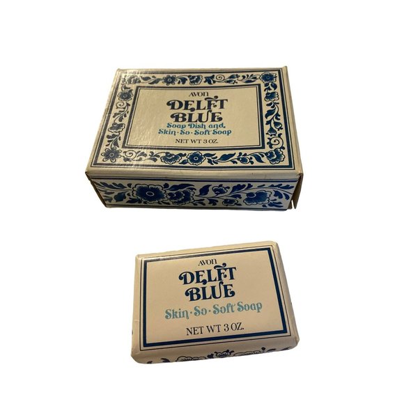 AS IS Vintage Avon Blue Delft bar soap NIP